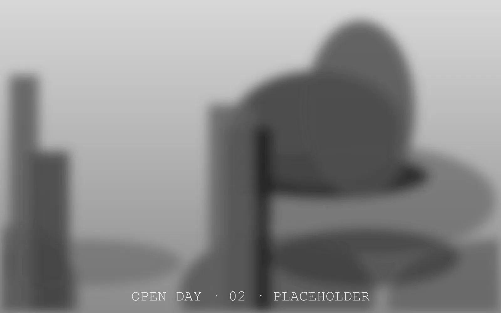 Placeholder signage layout